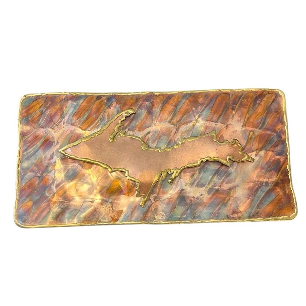 Copper Metal Art‎ Upper Peninsula Plaque License Plate